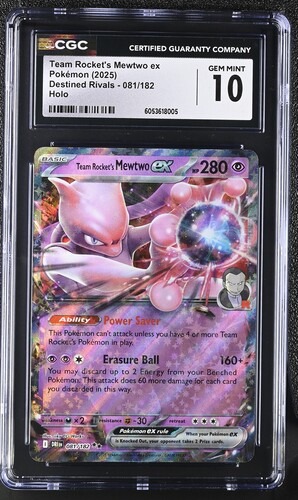 CGC Team Rocket's Mewtwo EX Destined Rivals 081/182
