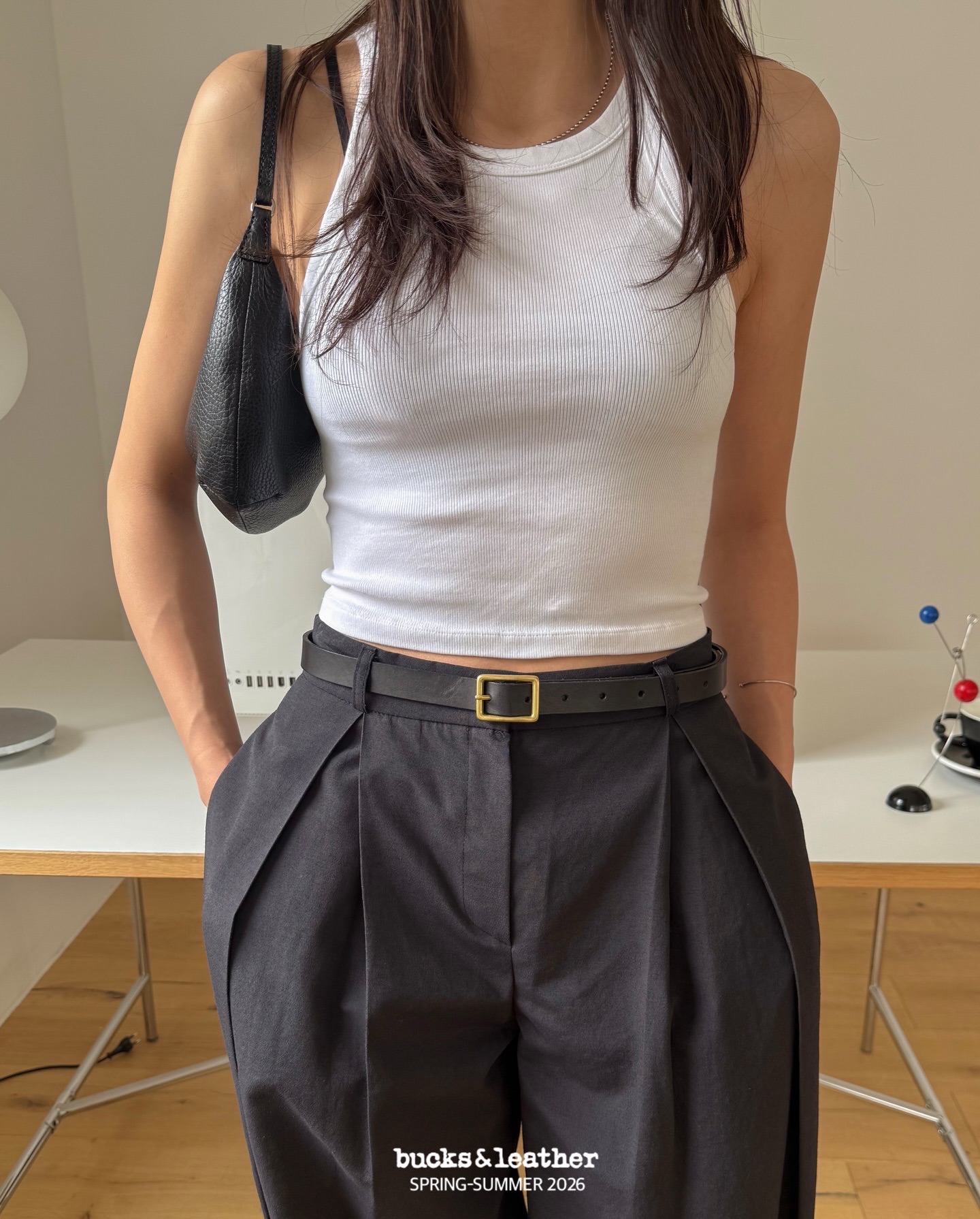 預訂_20mm Squre Belt By Bucks & leather