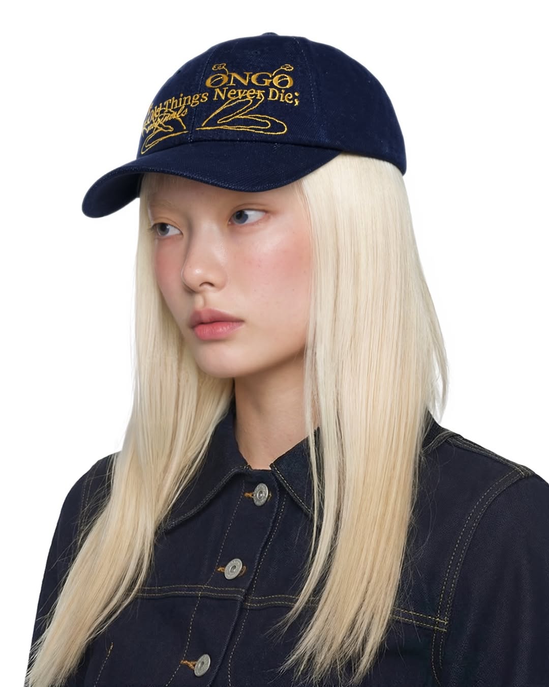 《Pre-Order》온고 ONGO old things never die Denim Flower Knot Cap 牛仔布帽子 (2026 Ver.)
