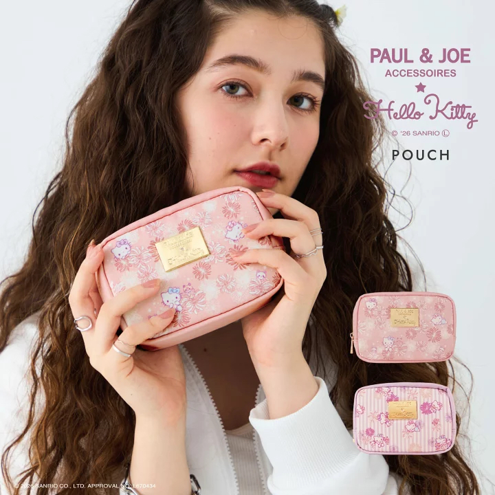 🎀【預訂】PAUL & JOE ACCESSOIRES x Kitty 方形收納包 P