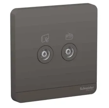 Schneider 施耐德 奐尚 兩位電視/收音機天線主板插座 E8332TVFMM_WG_C5