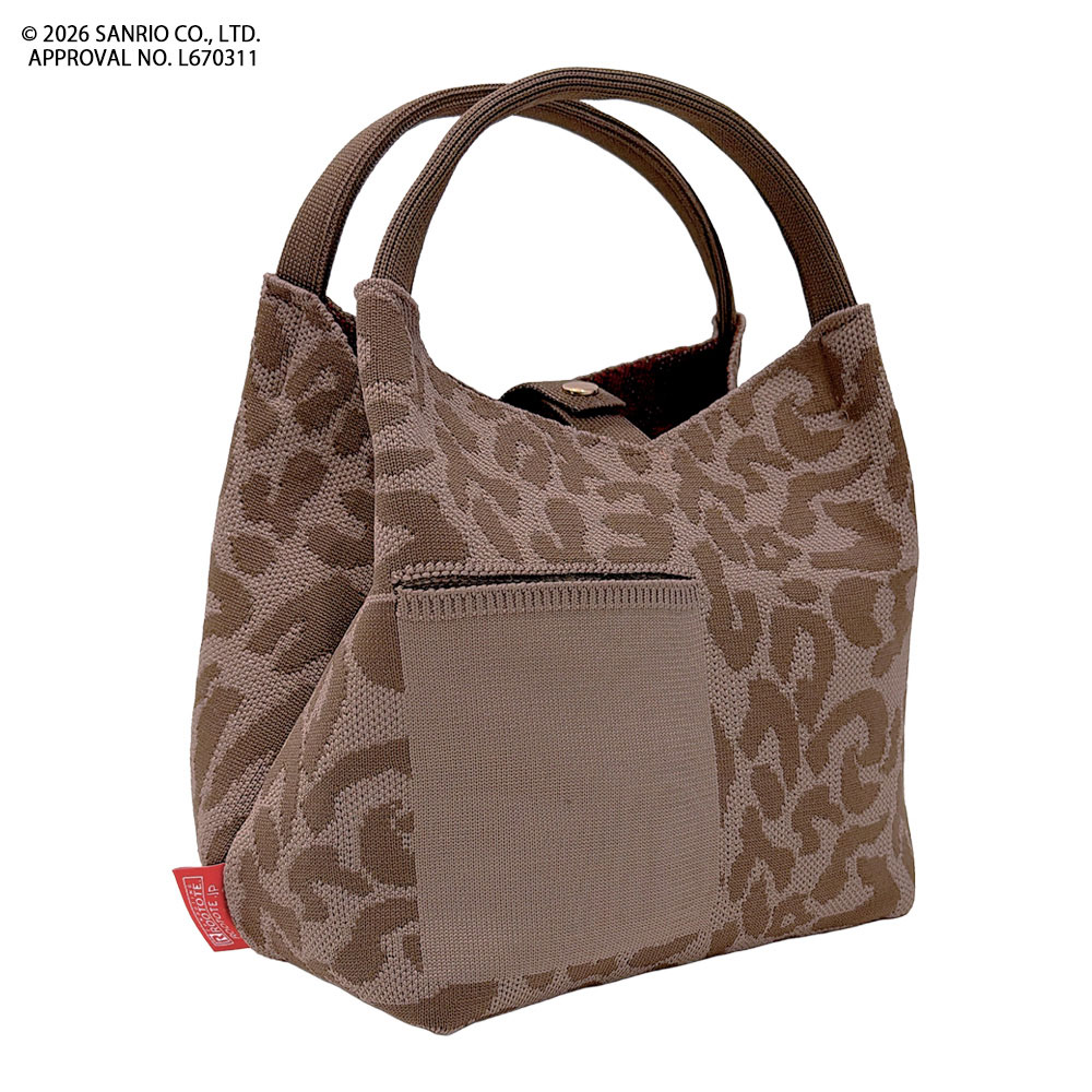 日本直送！Hello Kitty × ROOTOTE DELI V-Neck LEO 豹紋針織手袋