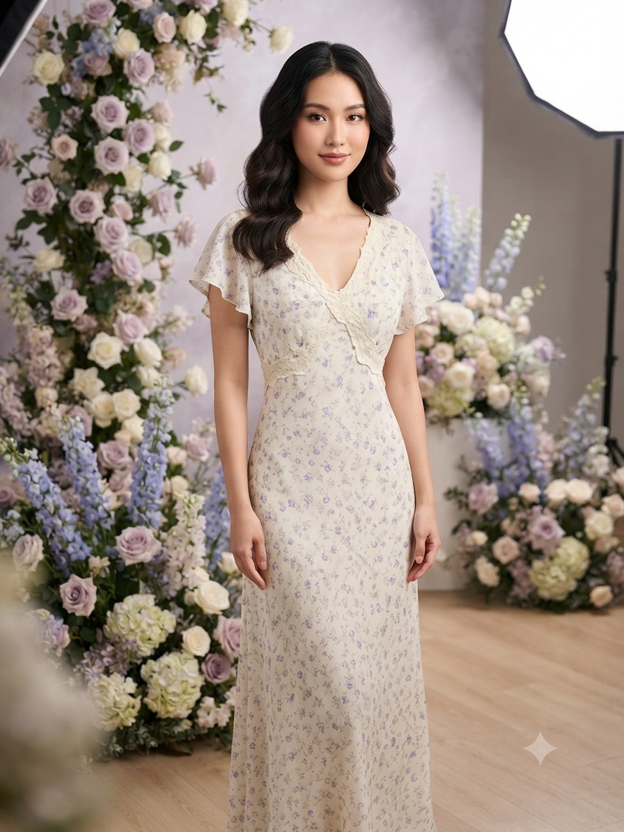 Romantic Flora Midi