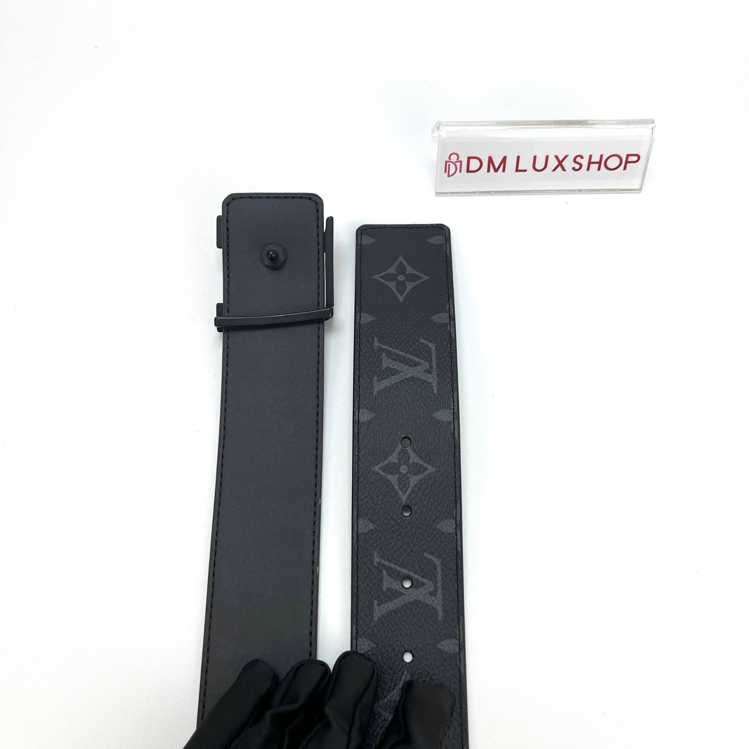 LV Monogram Eclipse Matte Black Initiales 40mm Belt