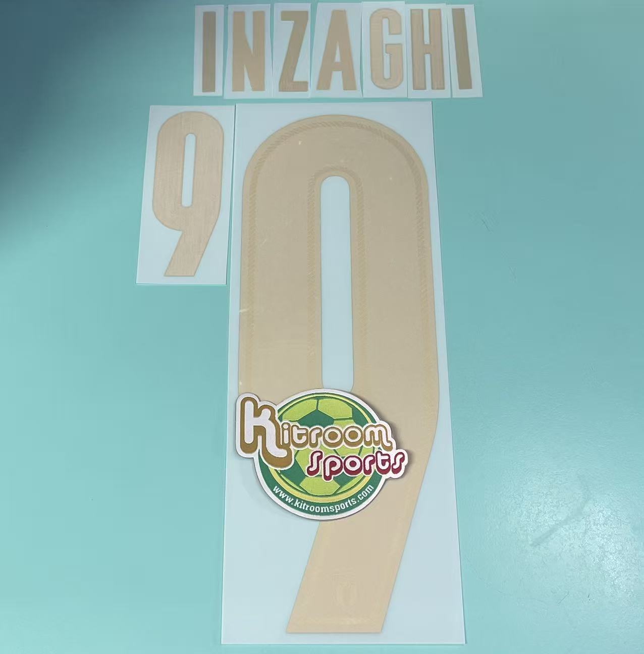 2020 Italy Home Nameset #9 INZAGHI