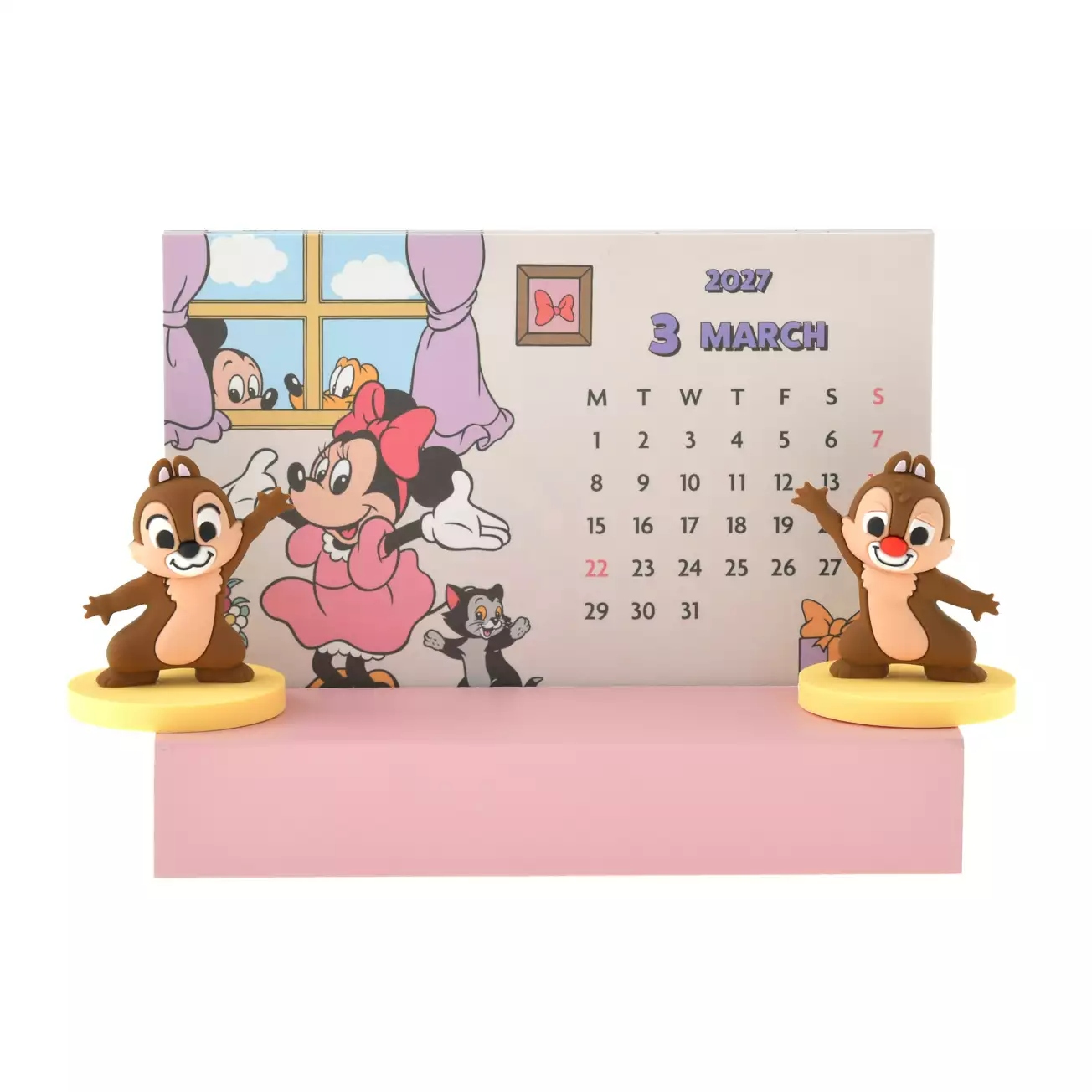 🌸 【預訂】Mickey & Friends Desk Calendar - CALENDAR ＆ ORGANIZER 2027 -28/8新品