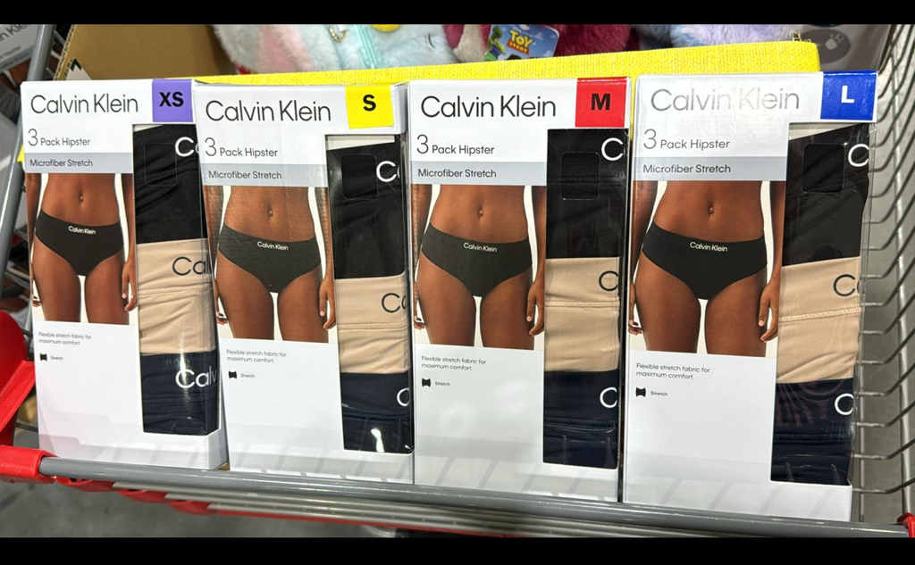 日本直送 本週Costco特價  Calvin Klein 夏季新款女裝內褲三條裝 