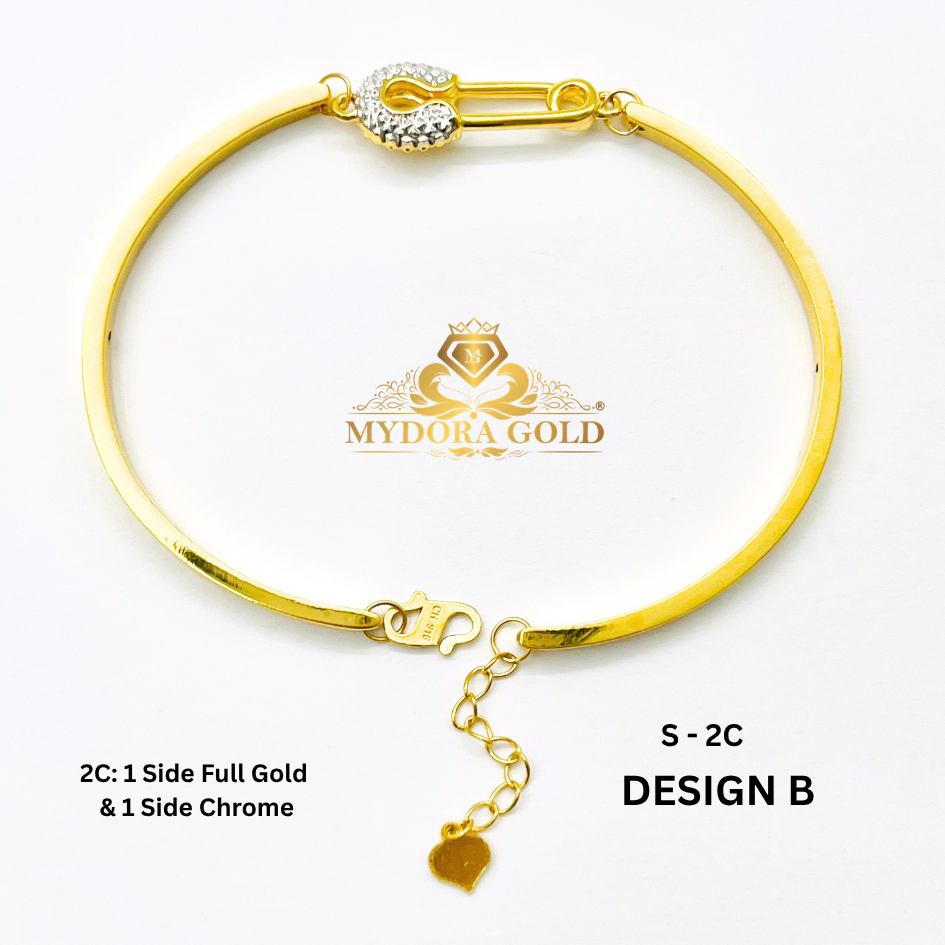 MYDORA Gelang Fashion Safety Pin Series l EMAS 916/22K