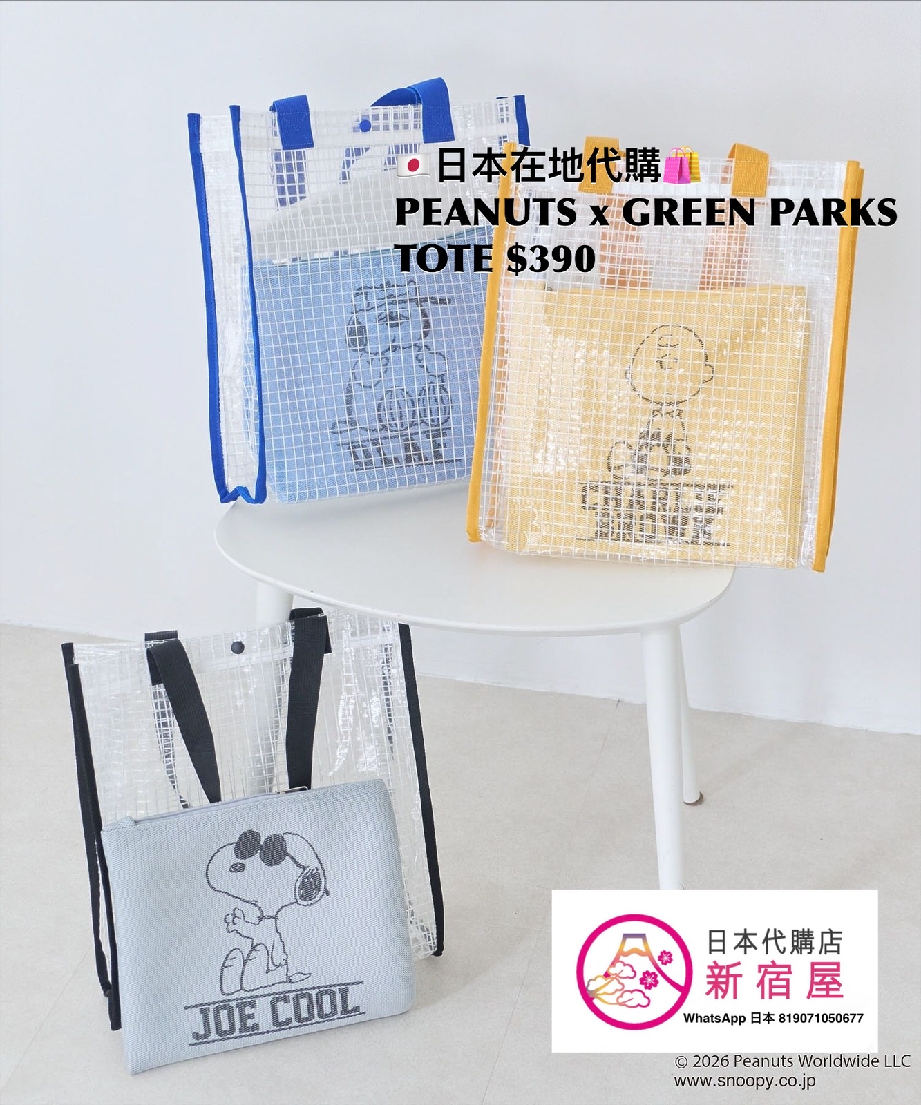 PEANUTS x GREEN PARKS TOTE