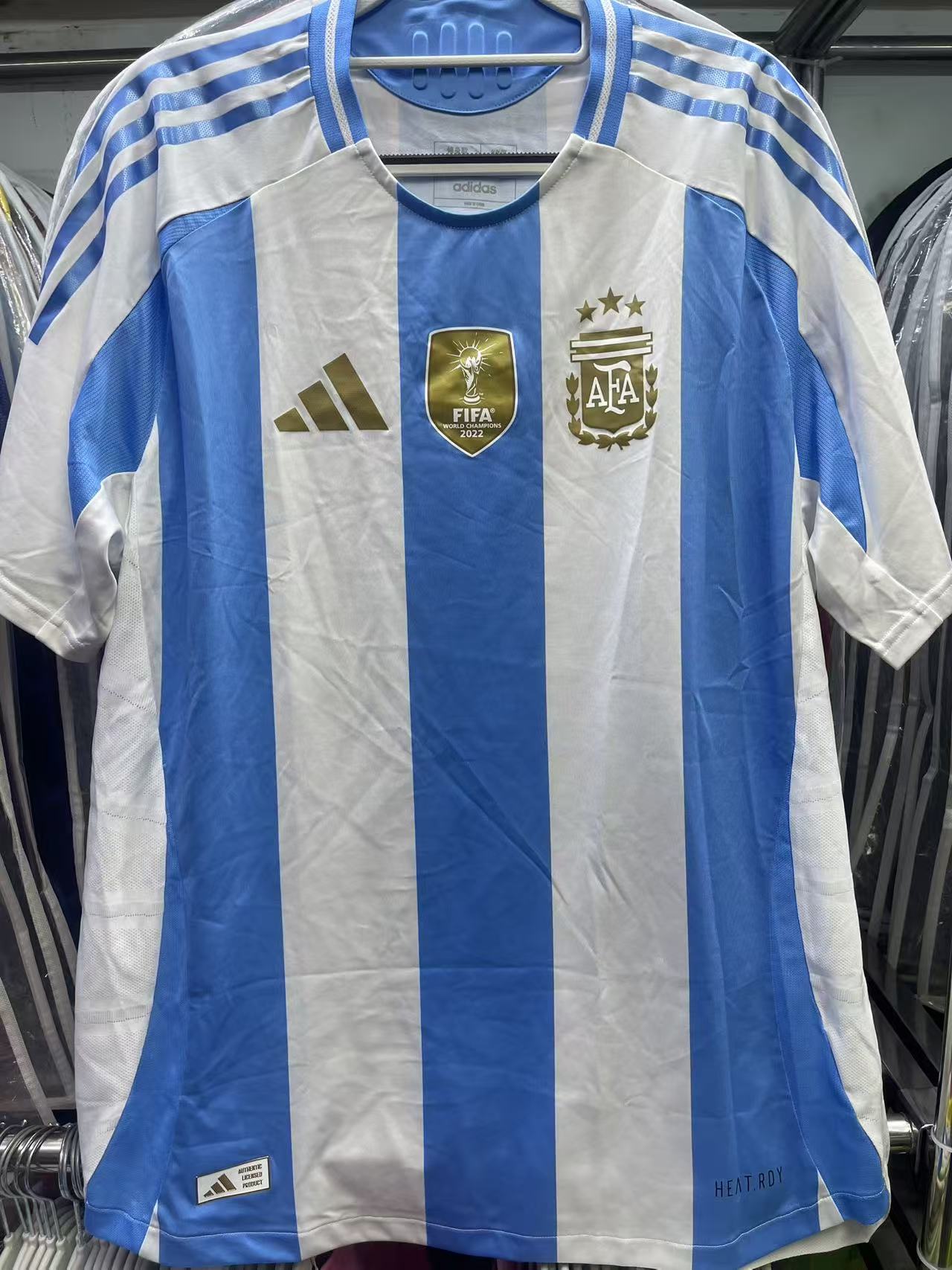 2024 Argentina Home Authentic Shirt Size Asia 3XL
