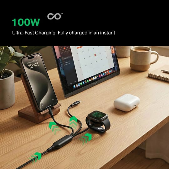 Connecty QuadLink 4-in-1 Charging Cable CC141D [預計8月中出貨]