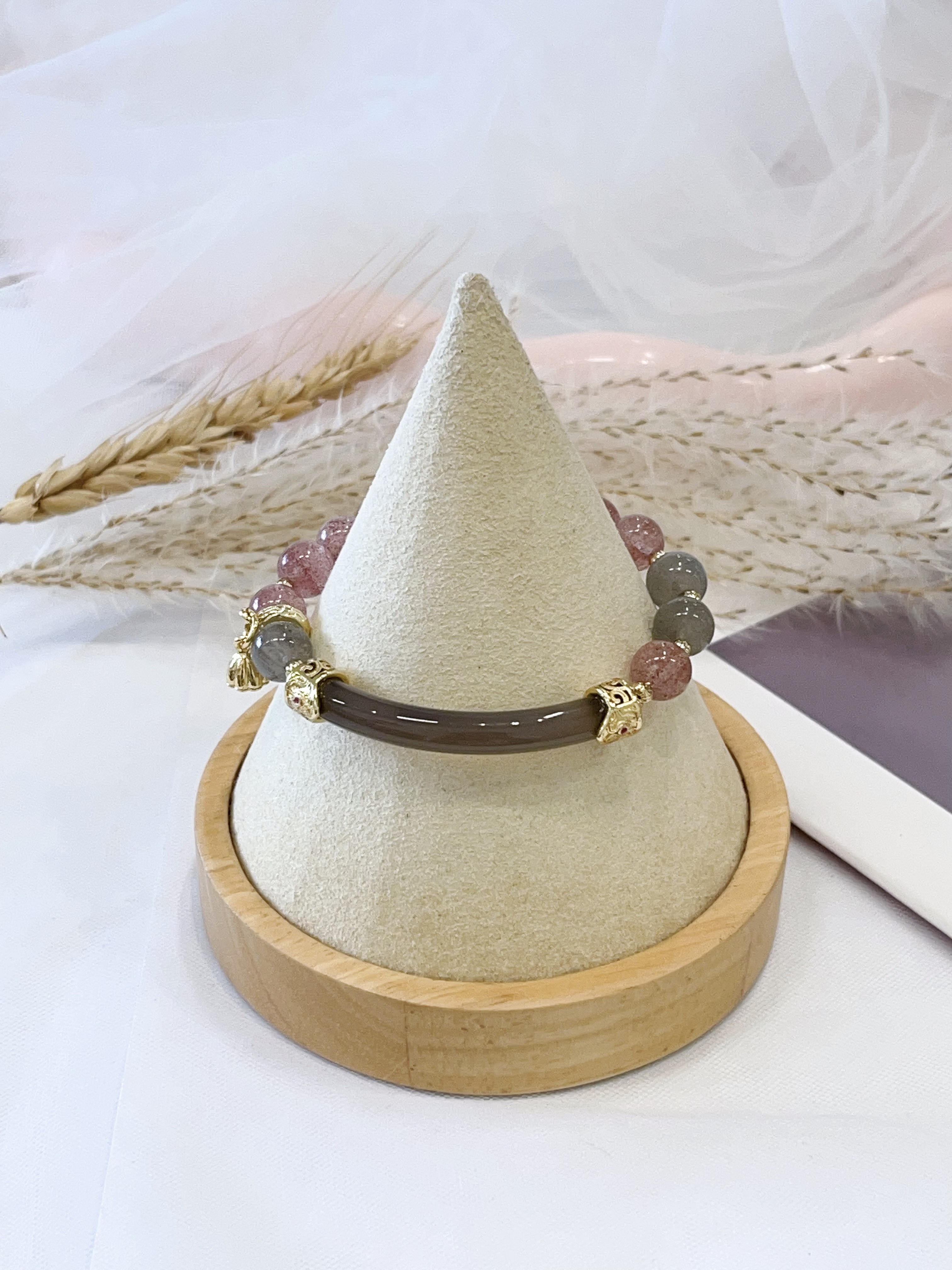 🌿 新中式半镯水晶手串 Bangle Bracelet ｜8mm