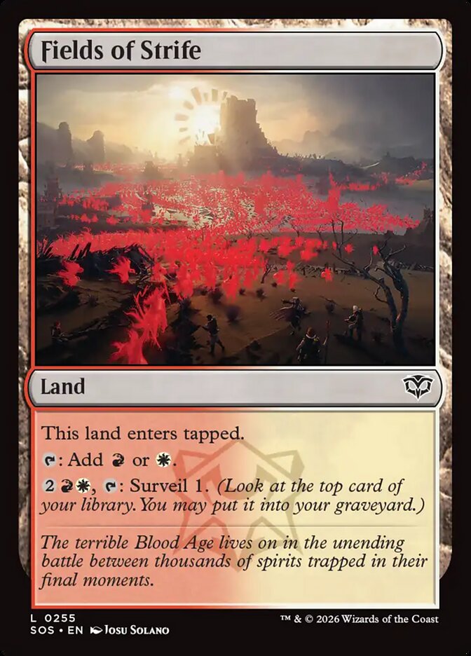 [EN] [Foil] Fields of Strife [SOS-255] C