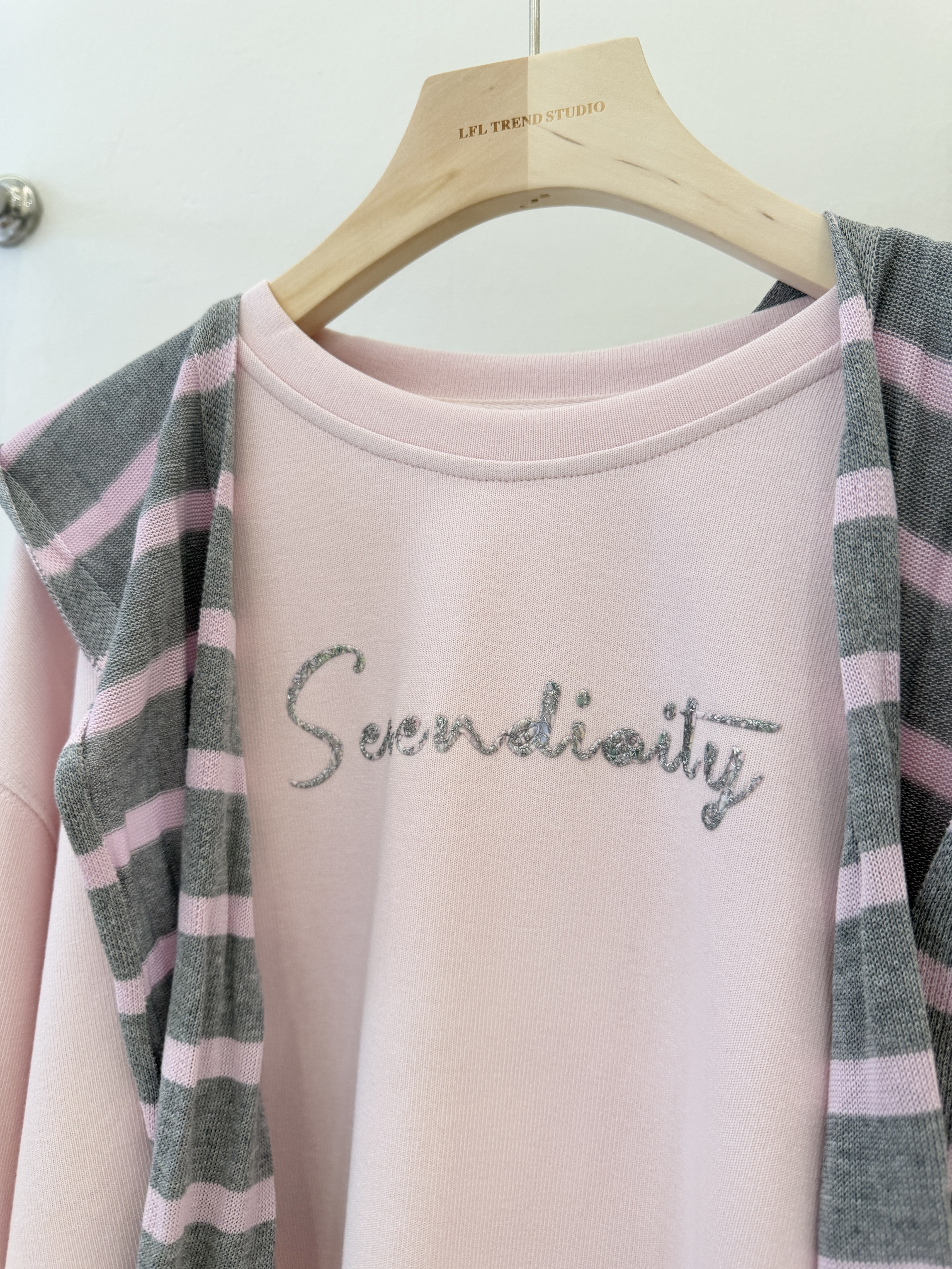 6352 韩系学院风披肩长袖