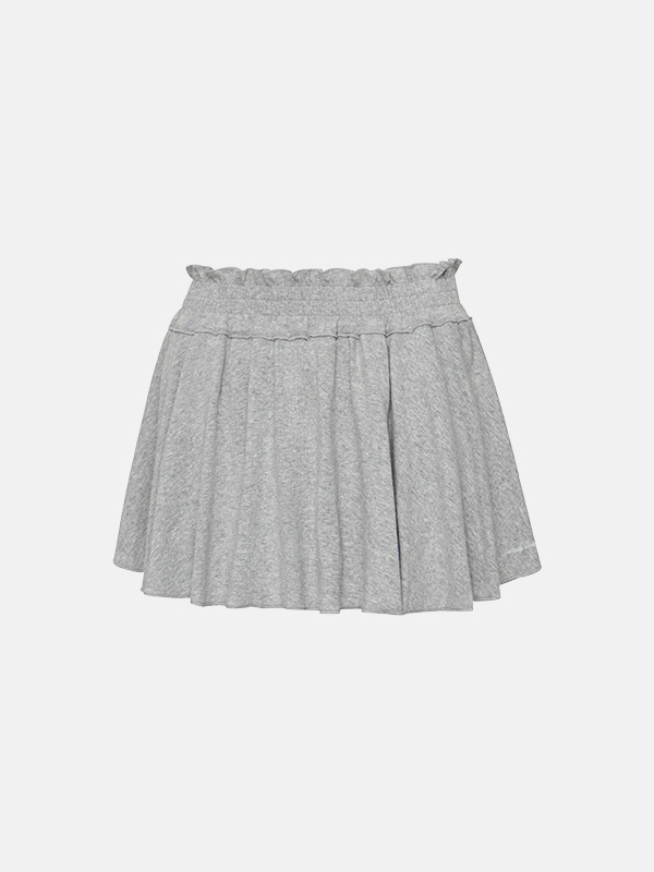 【A字修身顯瘦褶褶裙褲】預購_Eyelet skirt shorts by Grandeline