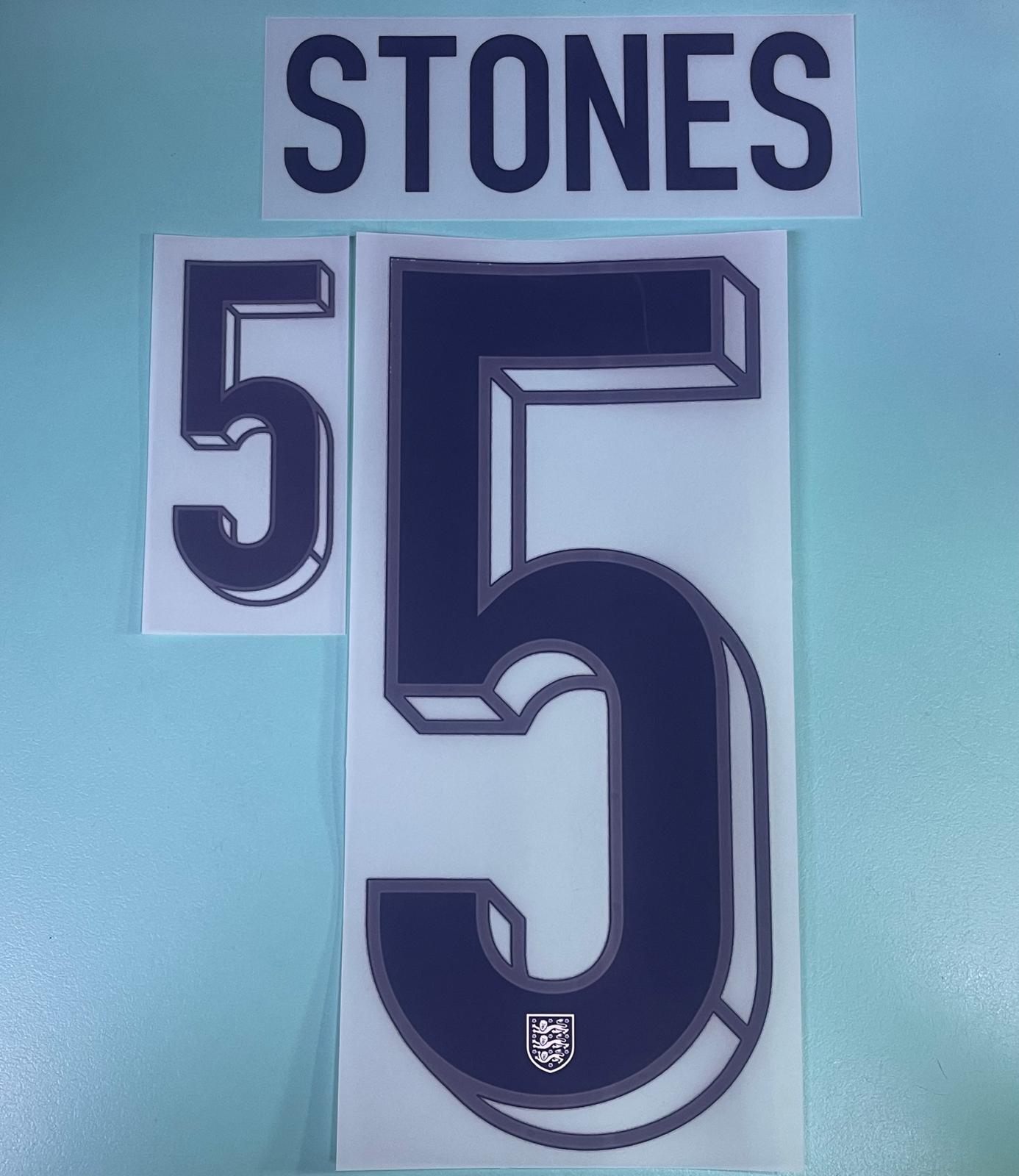 EURO 2024 ENGLAND HOME NAMESET #5 STONES