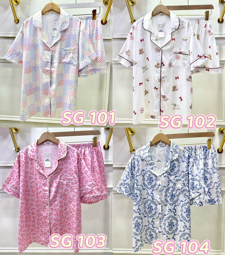 泰國直送絲質睡衣成人版No .SG91 -SG 134