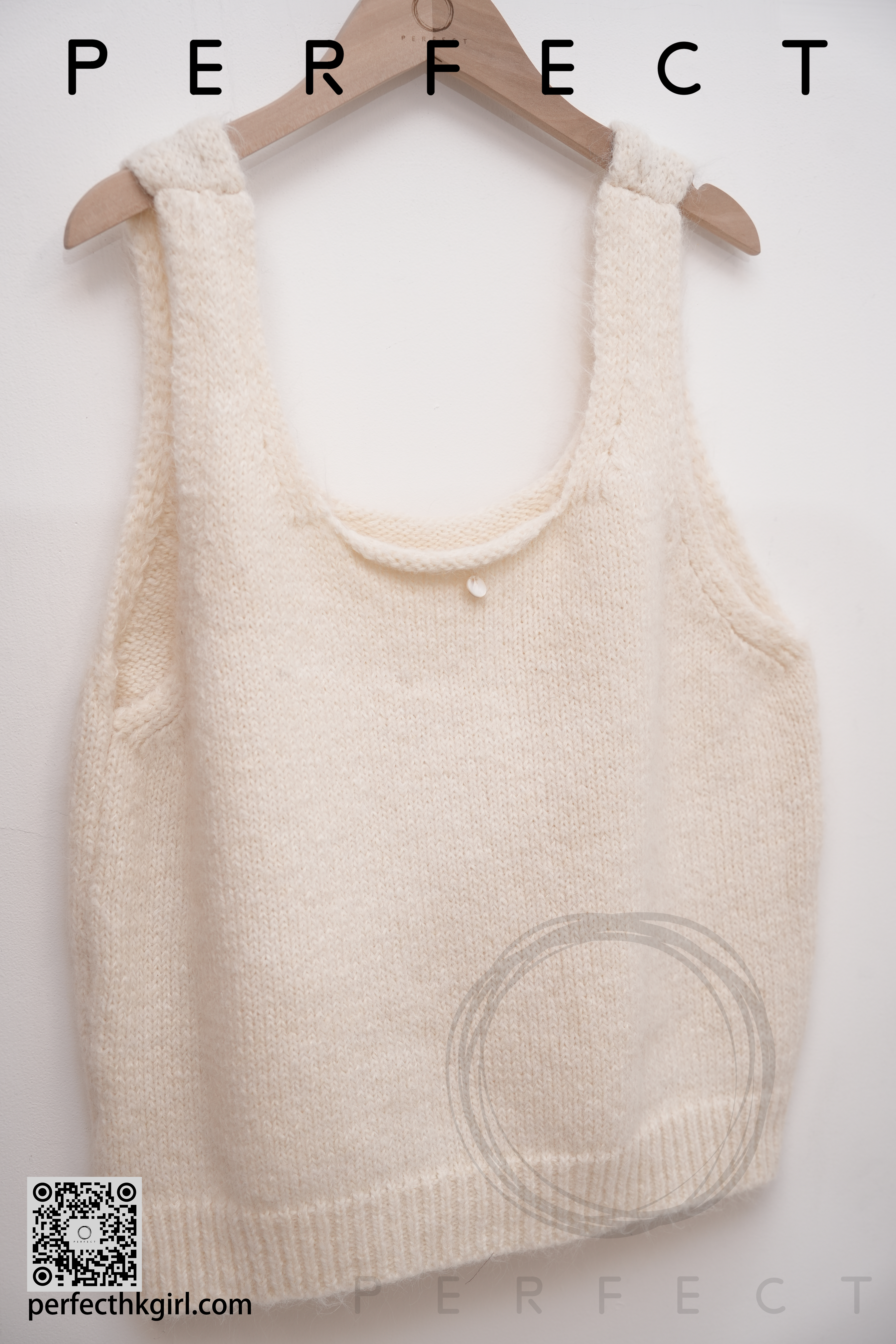 T0040_針織大領文青背心外搭（文青米白色）