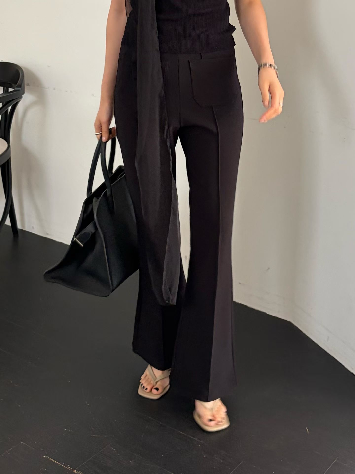 ♥︎2Pockets Flared Pants神褲