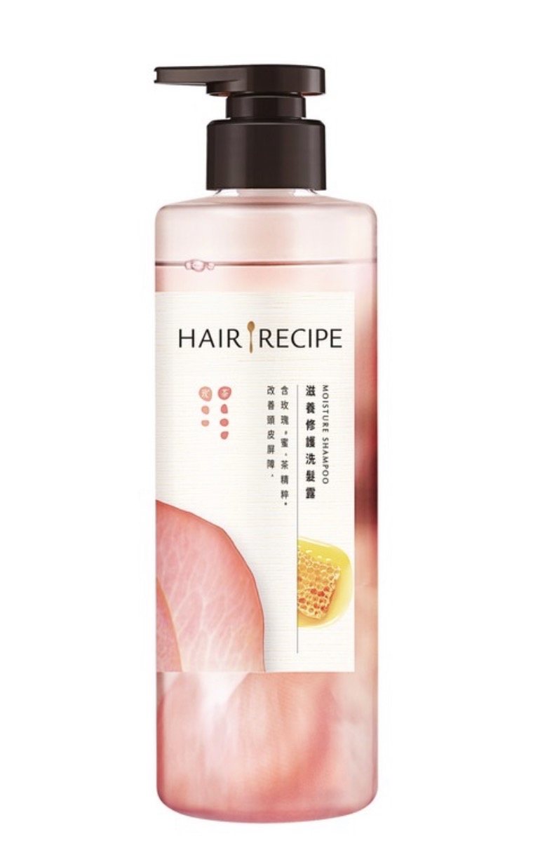Hair Recipe髮的食譜玫瑰蜜香茶滋養修護洗髮露 510G