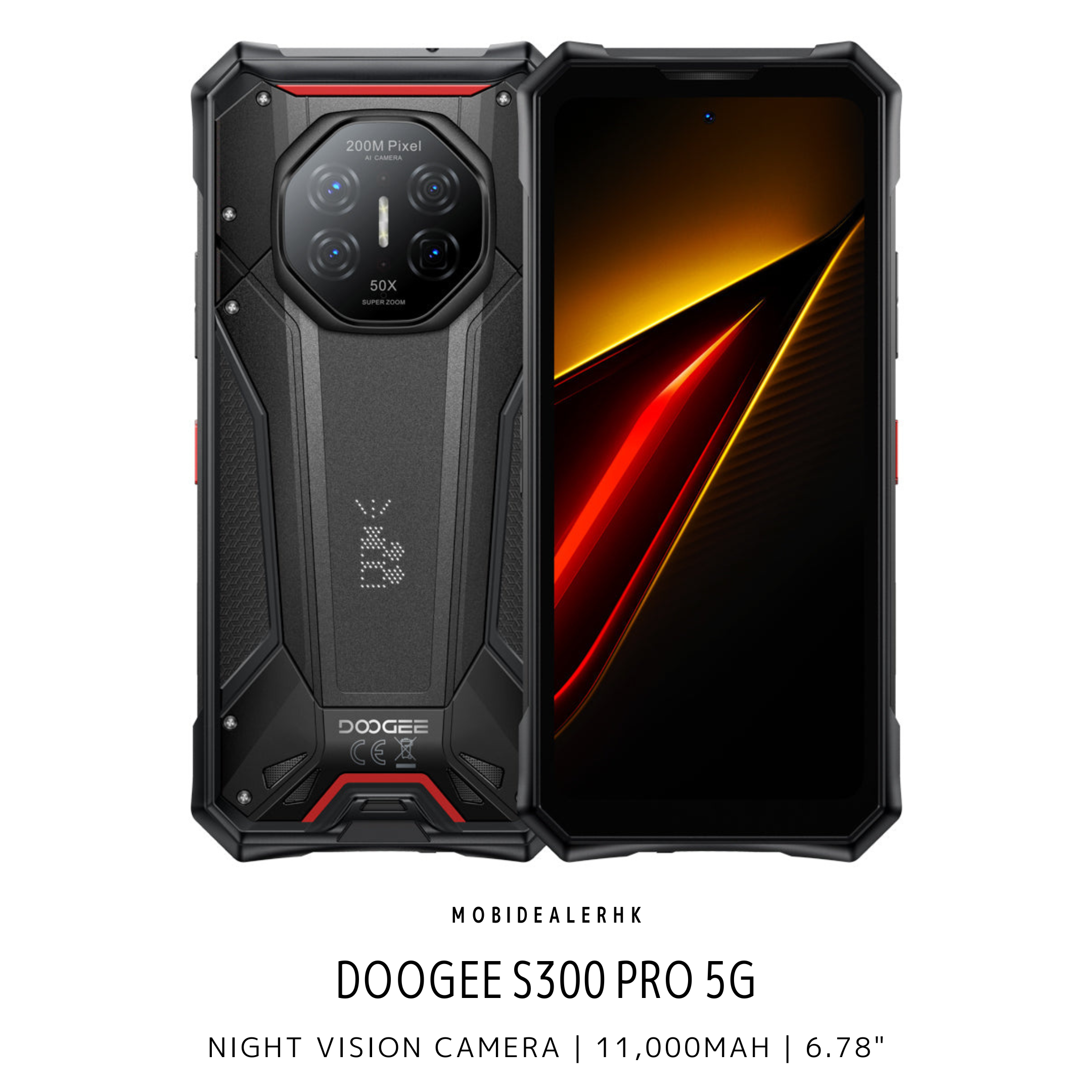 Doogee S300 Pro | 道格 S300 Pro | 5G | 三防手機 | 夜視鏡 | 11,000mAh | 6.78"