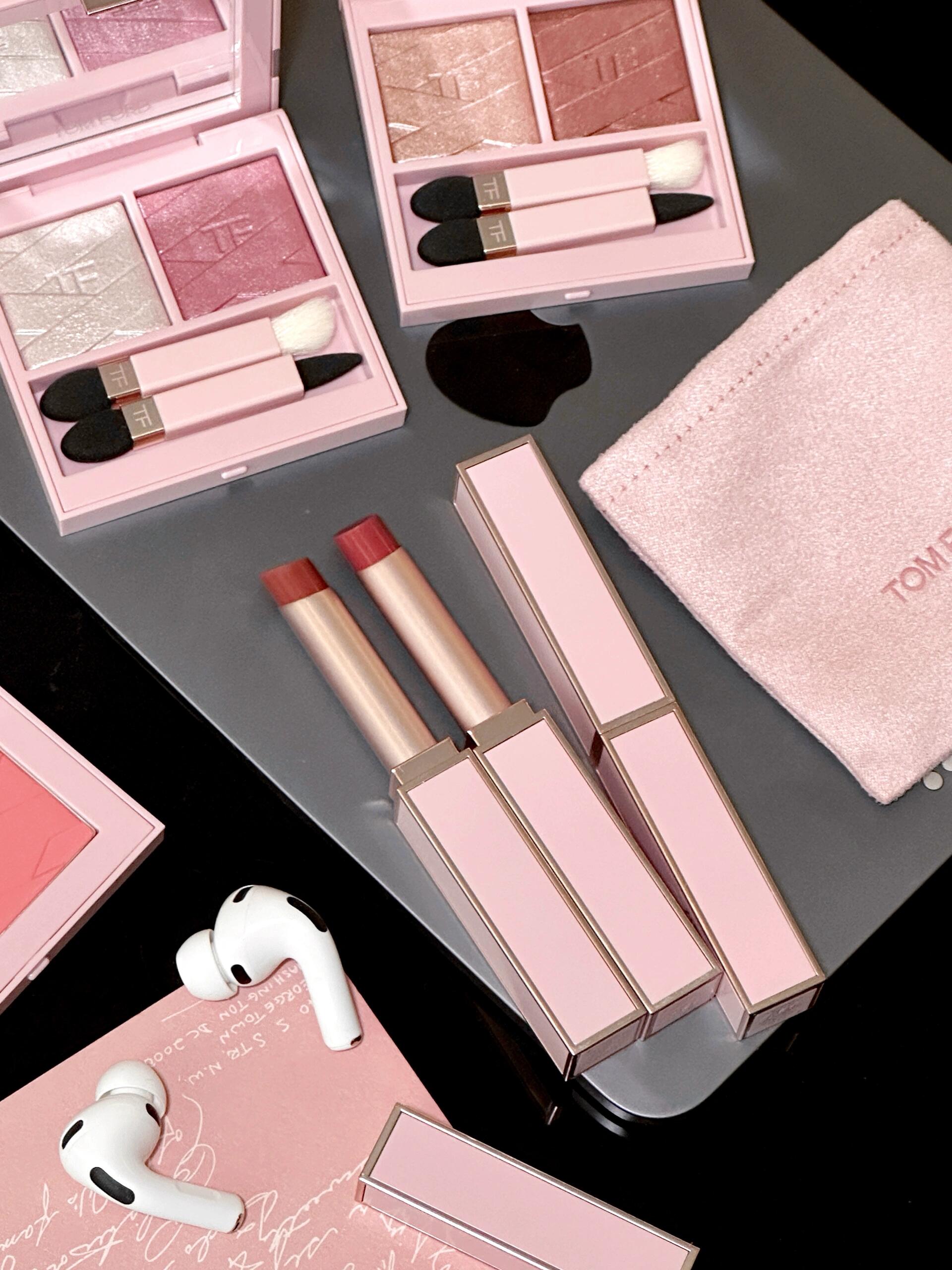 2026七夕限定！ TOM FORD 湯姆福特 TF 雙色眼影 唇膏 151 12 胭脂 02 氣墊