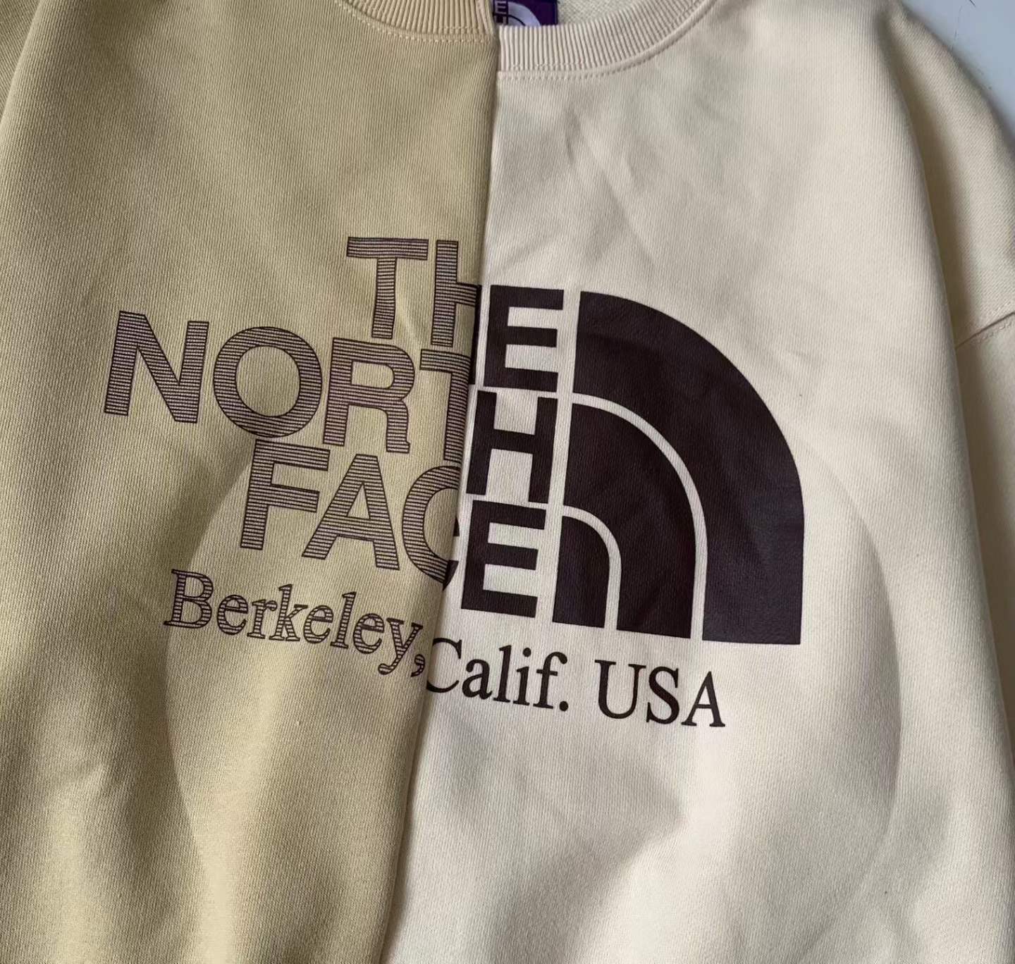 預訂 TNF Purple Label x Beams不對稱撞色拼衛衣 [貨號26A876]