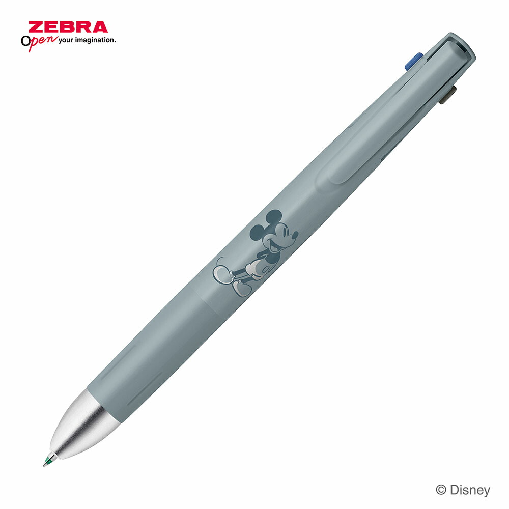 現貨｜Disney Mickey Mouse 米奇老鼠 日本製 Zebra bLen 4+S 低震 多功能 5用筆 (4色原子筆 + 鉛芯筆) B4SAS88-DS2-BGR