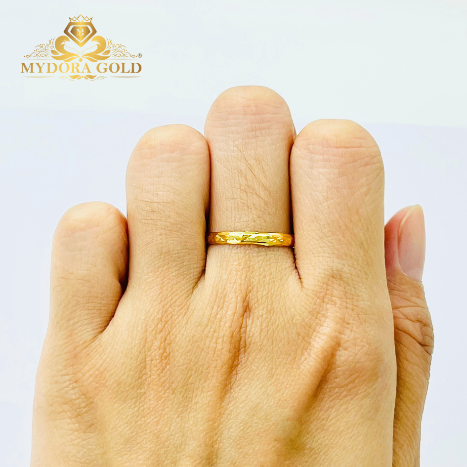MYDORA Cincin Belah Rotan Stamping l EMAS 916/22K