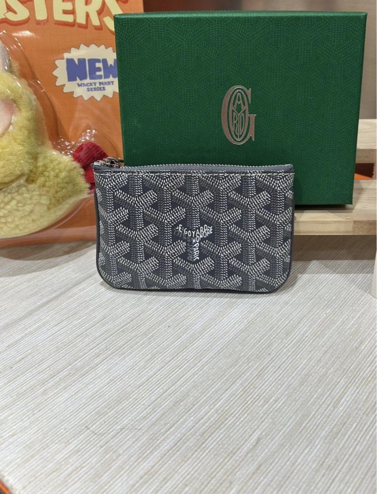 Goyard Coin Purse Small Pouch Grey 100%Authentic, 99%New ✅香港專門店收據✅Box