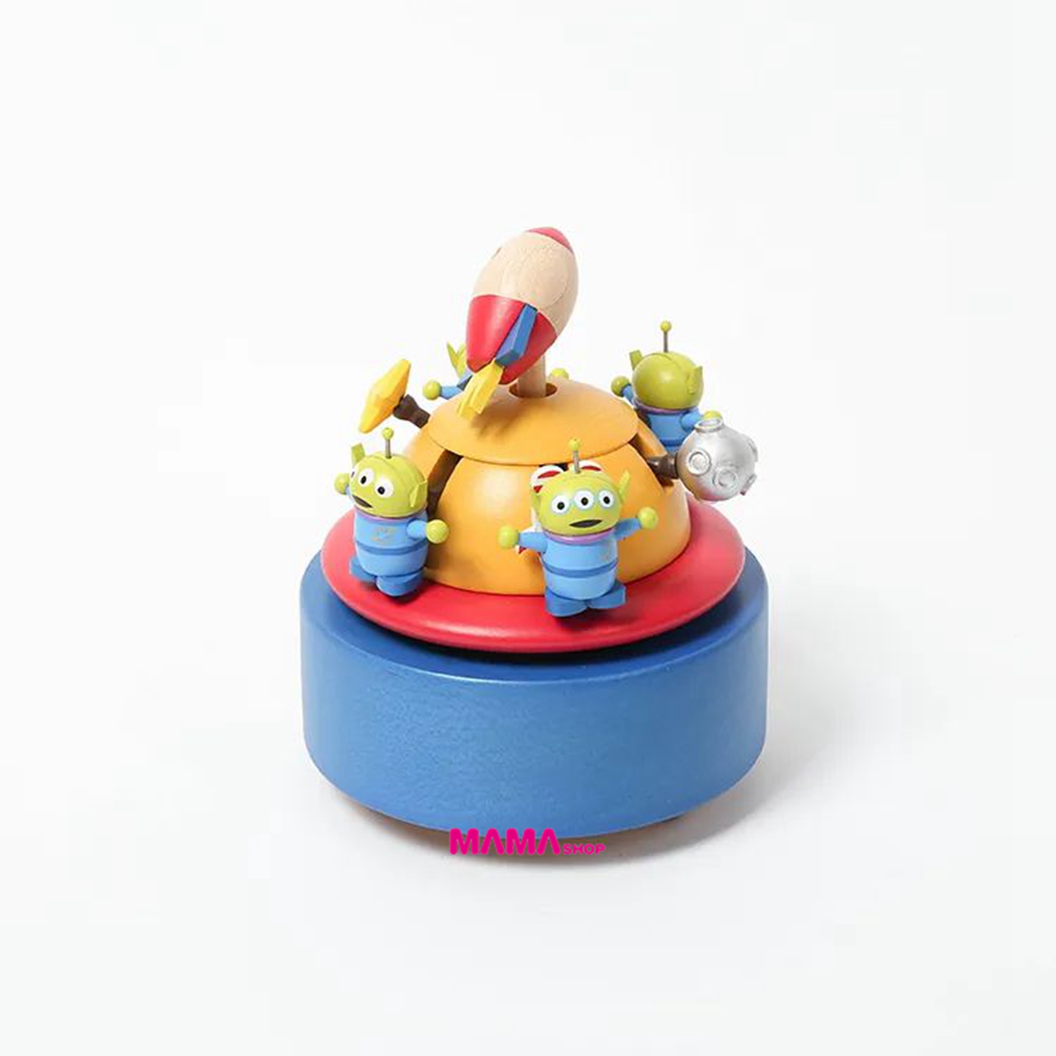 台灣直送迪士尼三眼仔雙旋上下動音樂盒