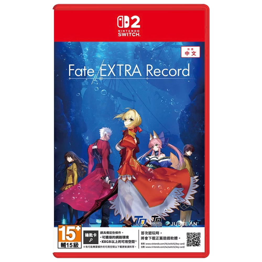 [預訂][行版] NS2 Fate/EXTRA Record 亞中版(訂價HKD388) (訂金HKD100)