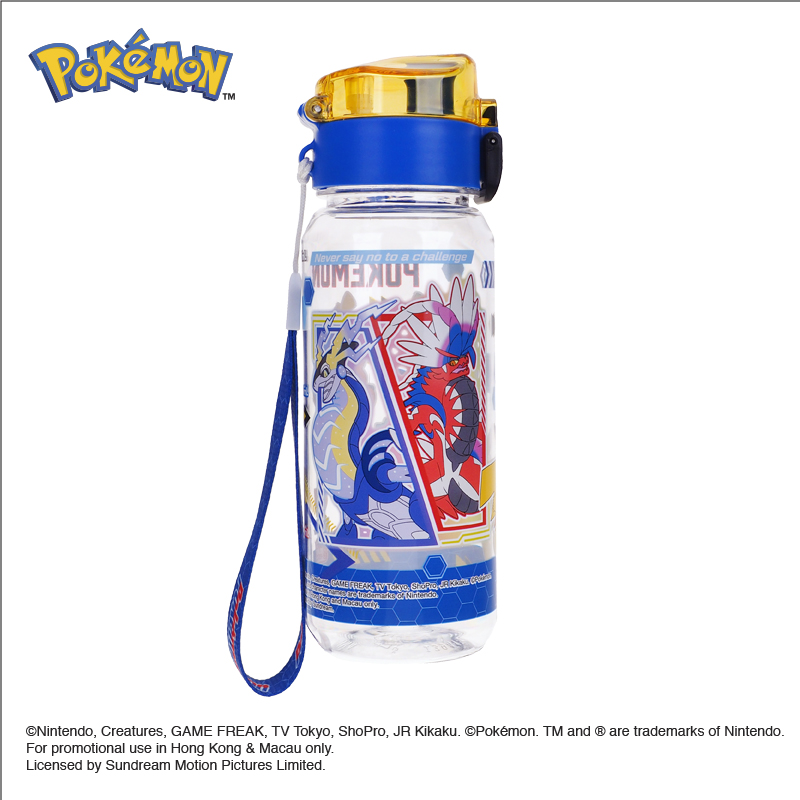 Pokemon 530ml BPA & BPS Free Water Bottle with Strap 膠水樽連手繩