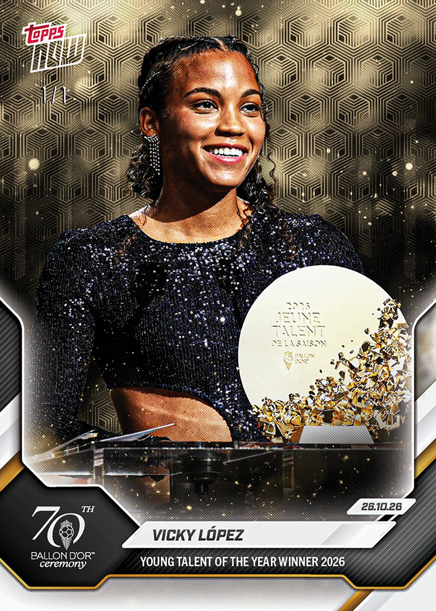 Vicky López - 2026 Ballon d'Or Topps NOW® #3 年度最佳年輕女球員紀念卡【團購】