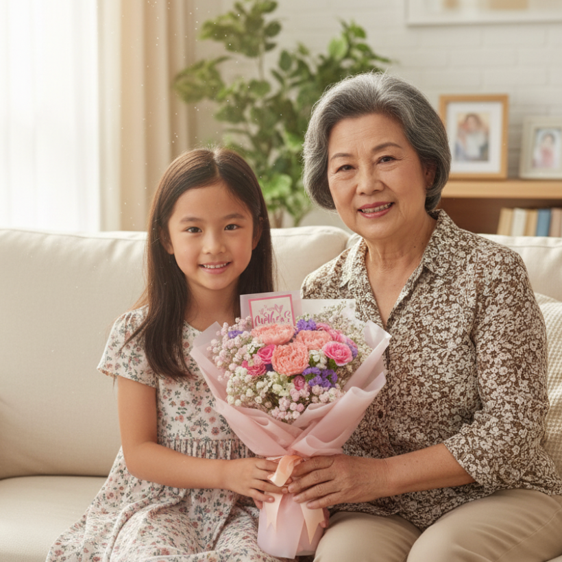  👉🏻鮮👈🏻淺粉康乃馨 3支 5支丨母親節花束丨淺粉花束丨康乃馨花束丨心意小花束丨小花束丨觀塘花店