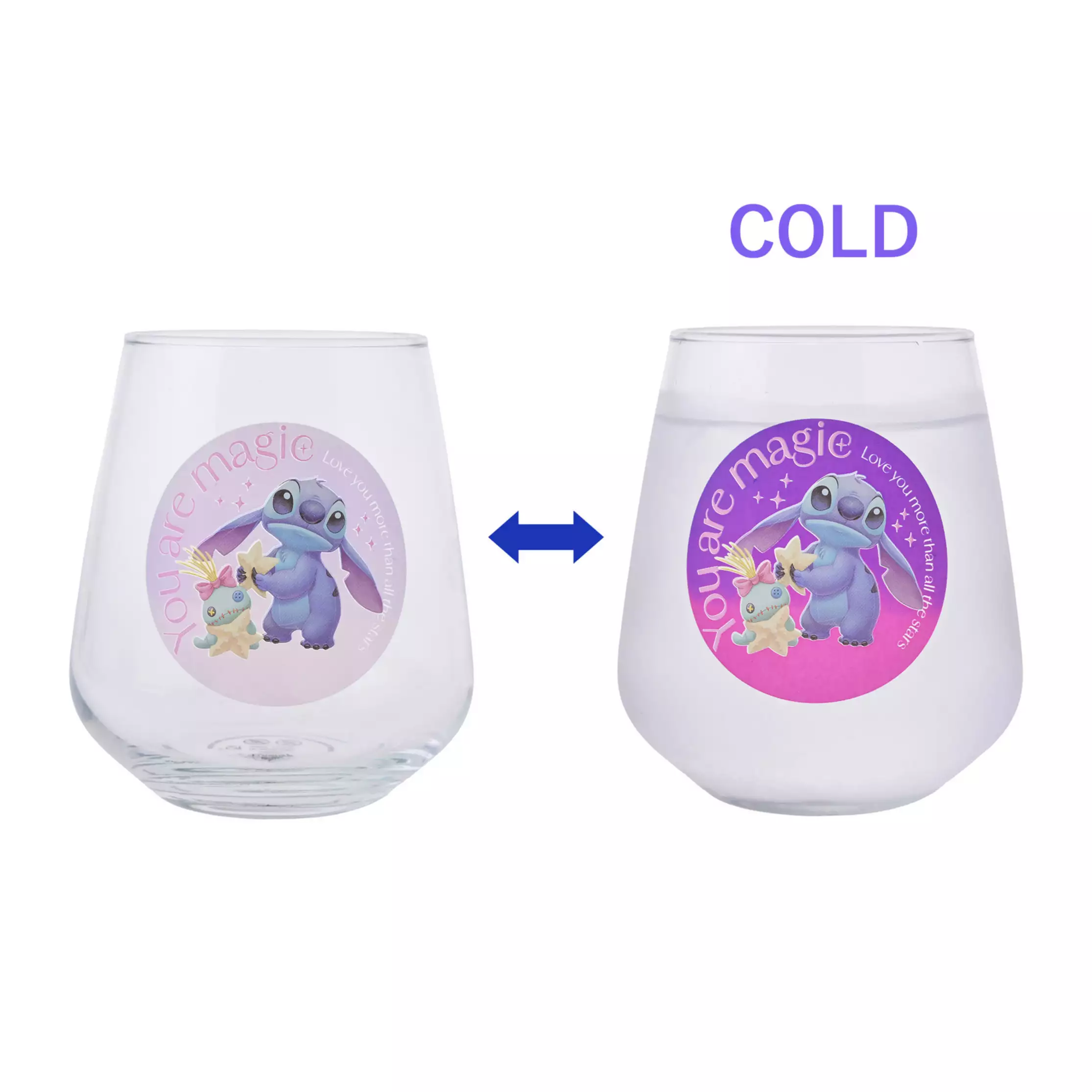 日本預訂📍日本Disney Stitch Day Collection系列 - 遇冷變色玻璃杯 2/6日本開售