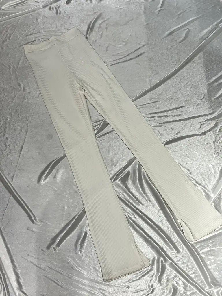 直紋純棉超貼身長褲 KR2762