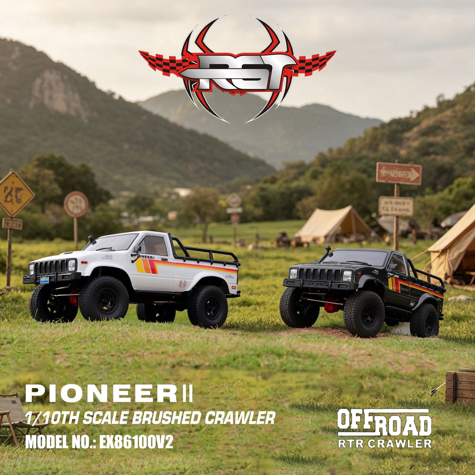 瑞泰 RGT EX86100V2 1:10 遙控攀爬車 PIONEER II 雙速
