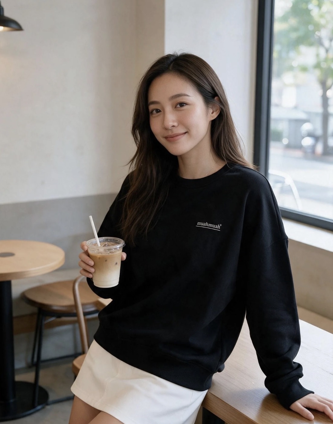 Muahmuah Small Logo Sweater Black