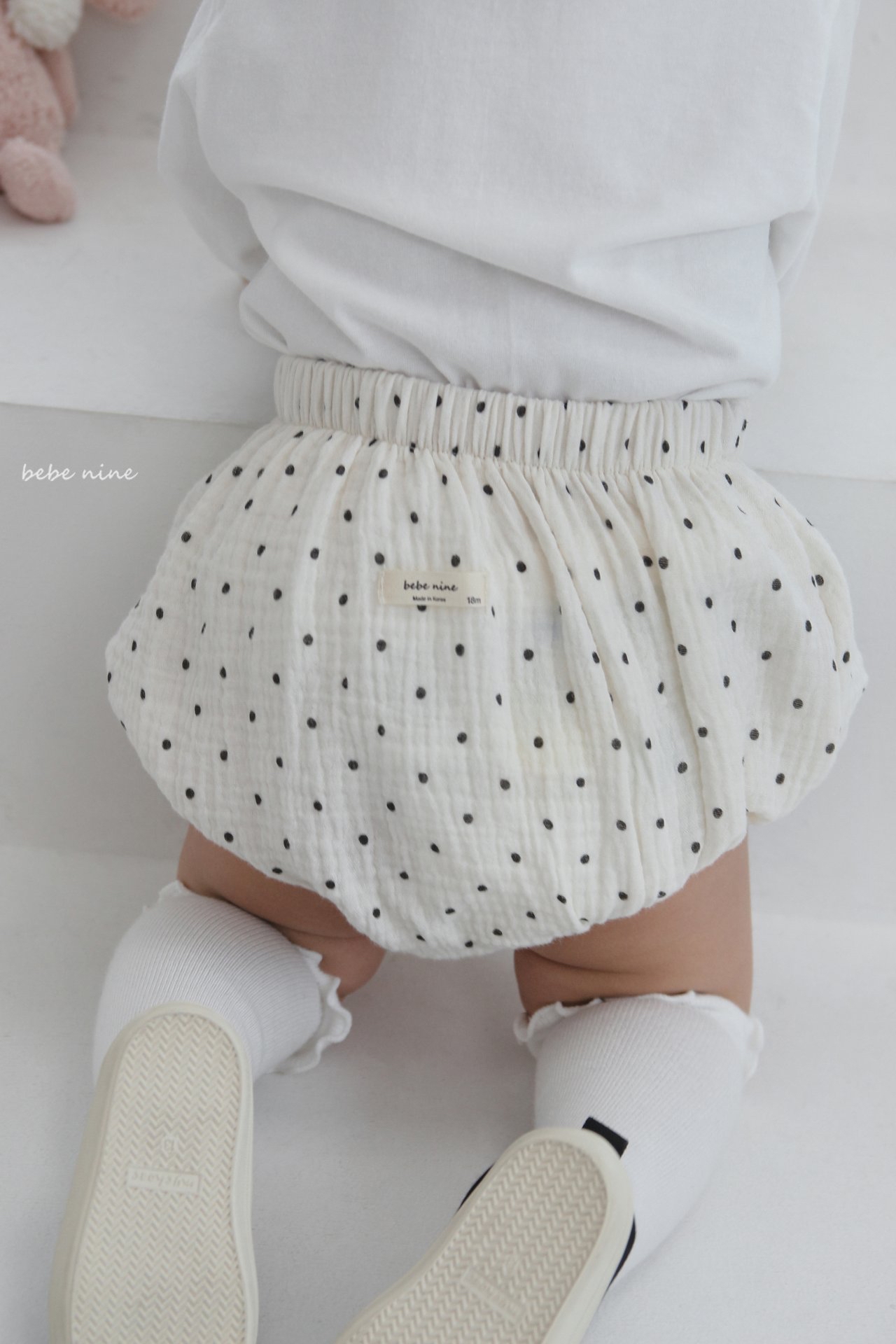 🌸預訂 韓國直送🌸🇰🇷Bebenine三色愛心碎花波點棉紗燈籠褲