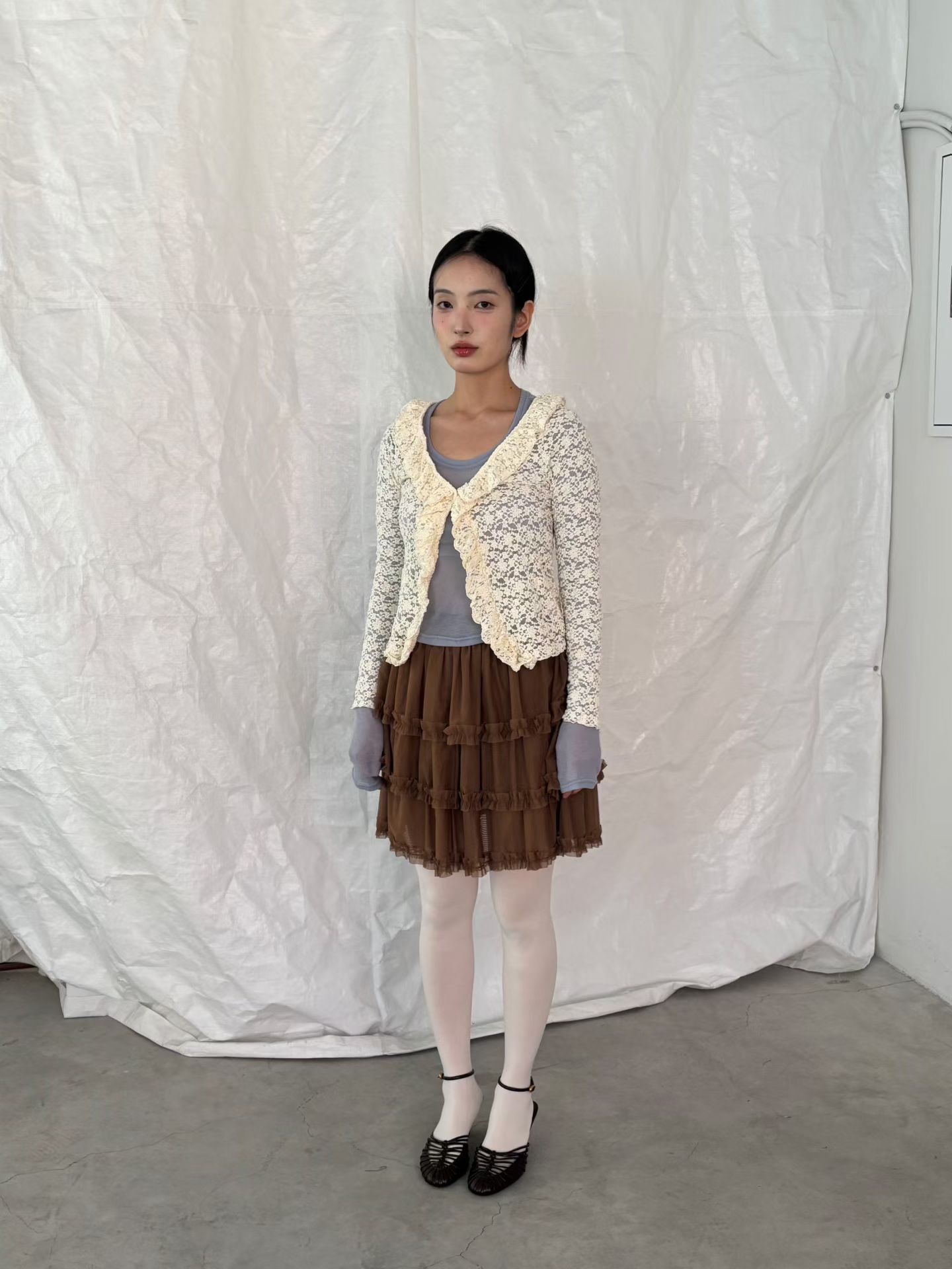 BOT15_09 層層蛋糕紗裙 (2色)