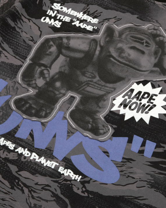 AAPE OVERSIZE fit AAPEUNVS graphic tee (1880) 寬鬆版