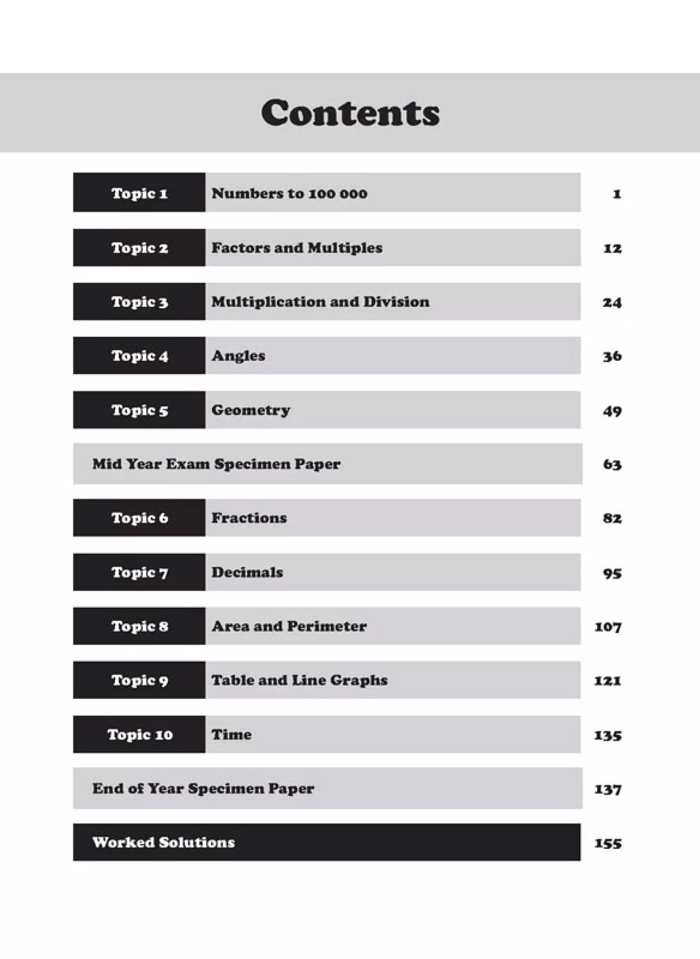 Primary 4 Maths Top the Class