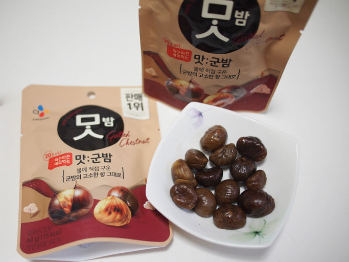 韓國 CJ 100% 純天然 火烤栗子 即食包 2包 /套｜Grilled Chestnut 60g