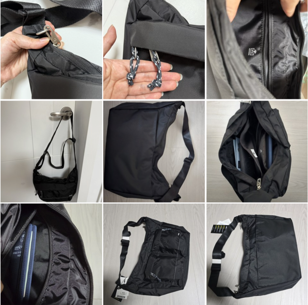 韓國 Branden Safe Plus 旅行用 防盜 斜揹袋｜Cross Body Bag