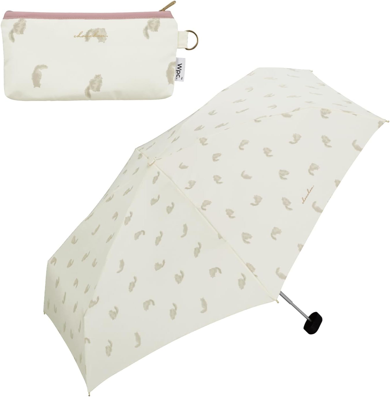 【貓奴必入】日本 Wpc. 可愛貓咪圖案 晴雨兩用縮骨遮 Cats Mini Umbrella 
