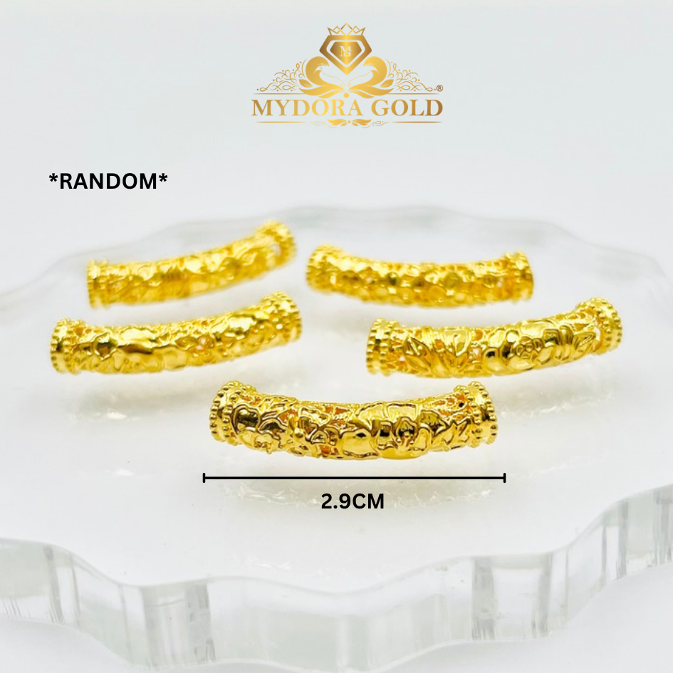 MYDORA Tube Bamboo Anyaman Full Gold (5G) l EMAS 916/22K