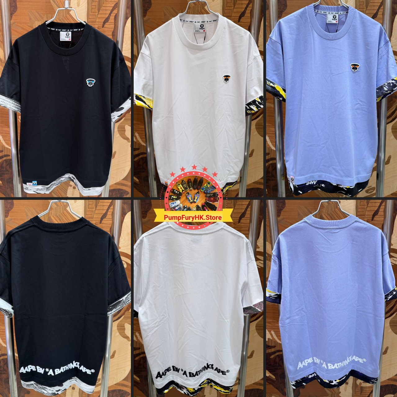 AAPE Relaxed fit Moonface logo tee (1877) 寬鬆版