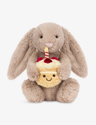 JELLYCAT Bashful Birthday Bunny Soft Toy 31cm 捧生日蛋糕兔