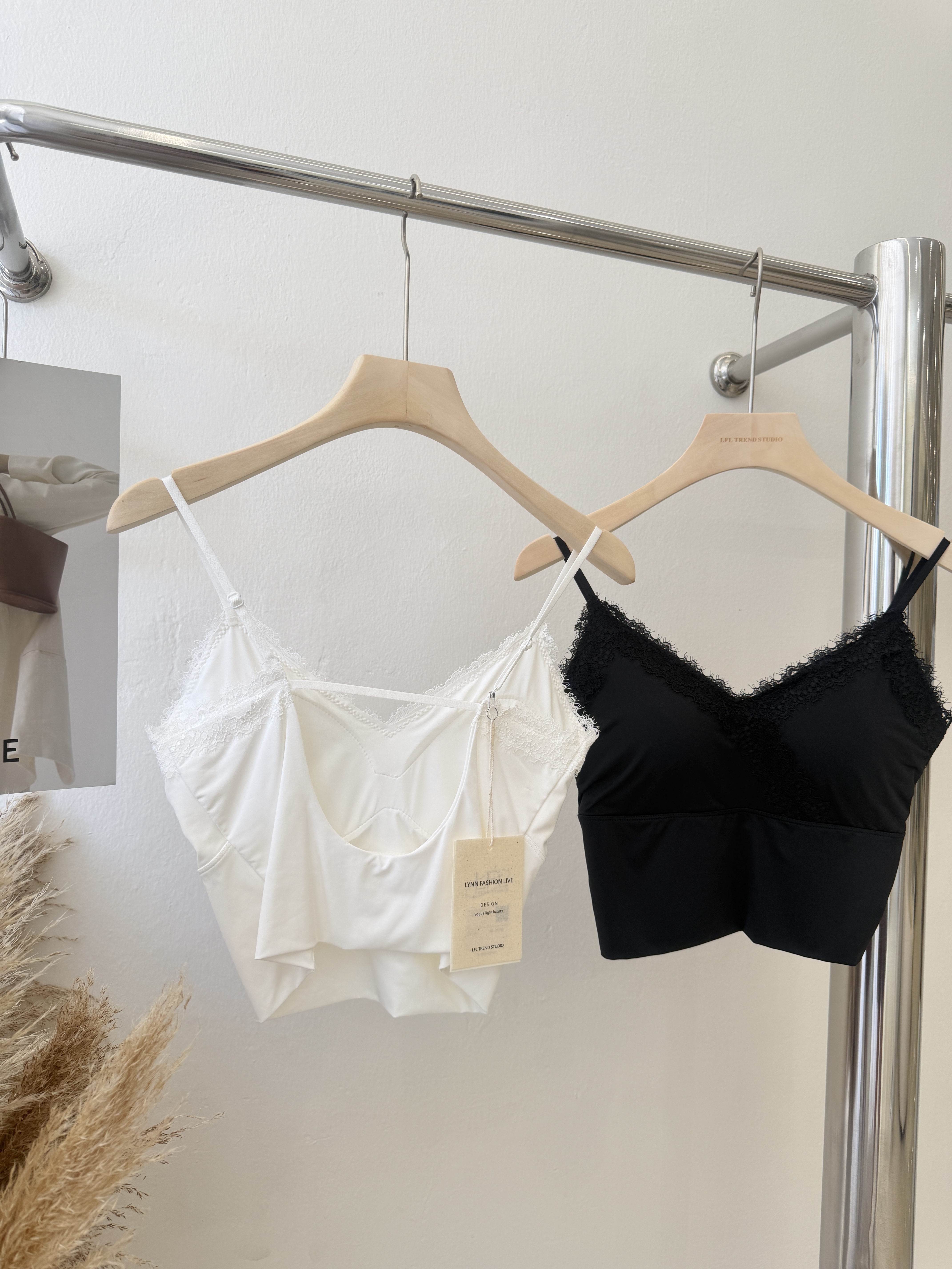 6394 纯欲风蕾丝大U美背吊带